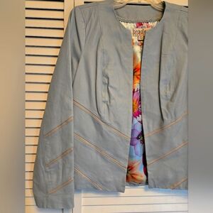 Bradley by Bradley Bayou Baby Blue Leather jacket